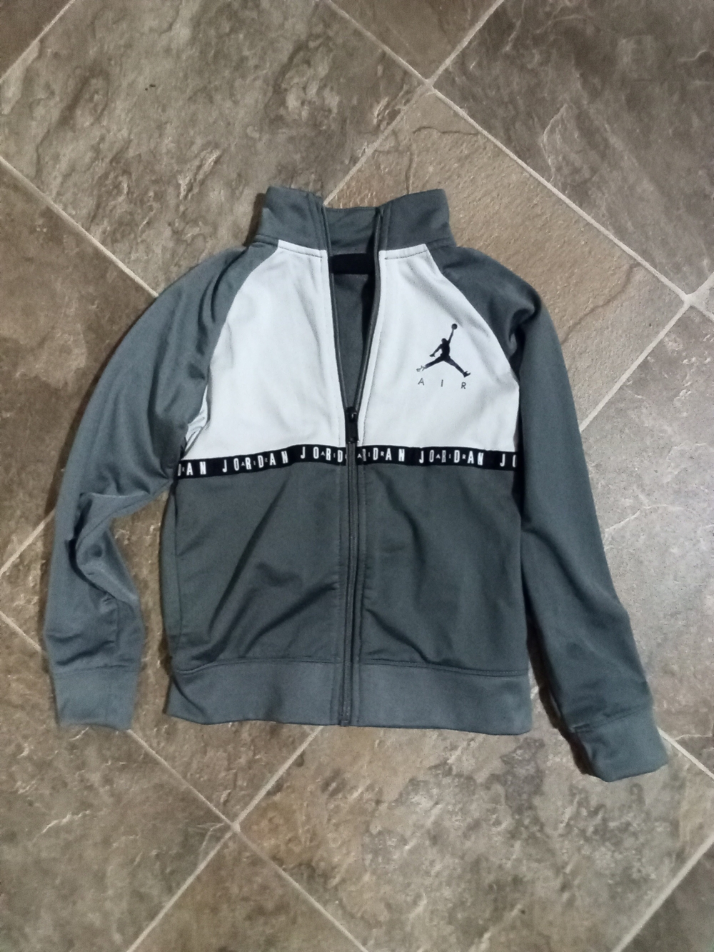 Nike Jordan Air Gray Full-Zip Track Jacket